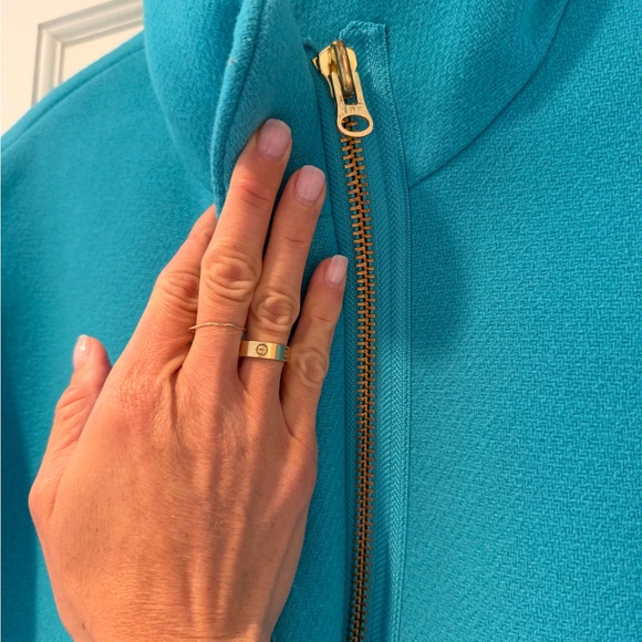 J. Crew Vibrant Blue WOOL Pea Coat - Picture 2 of 5